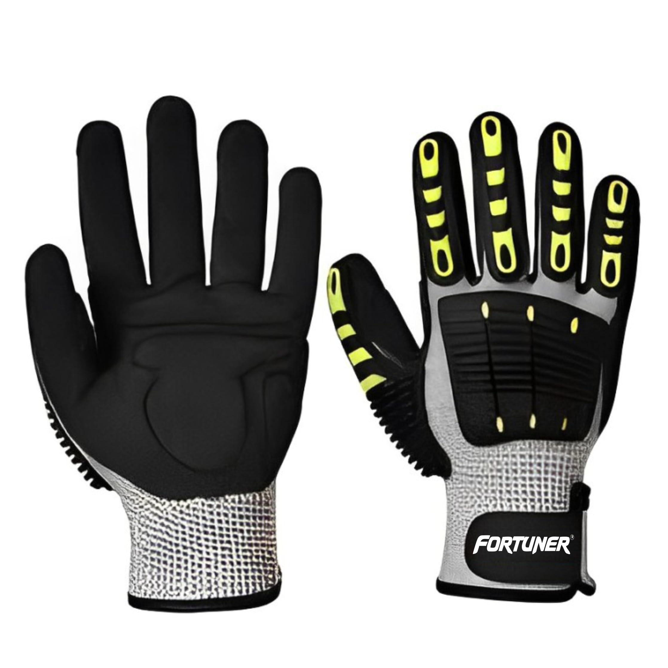 FORTUNER - Anti Impact Cut Resistant Glove Grey/Black-image-29