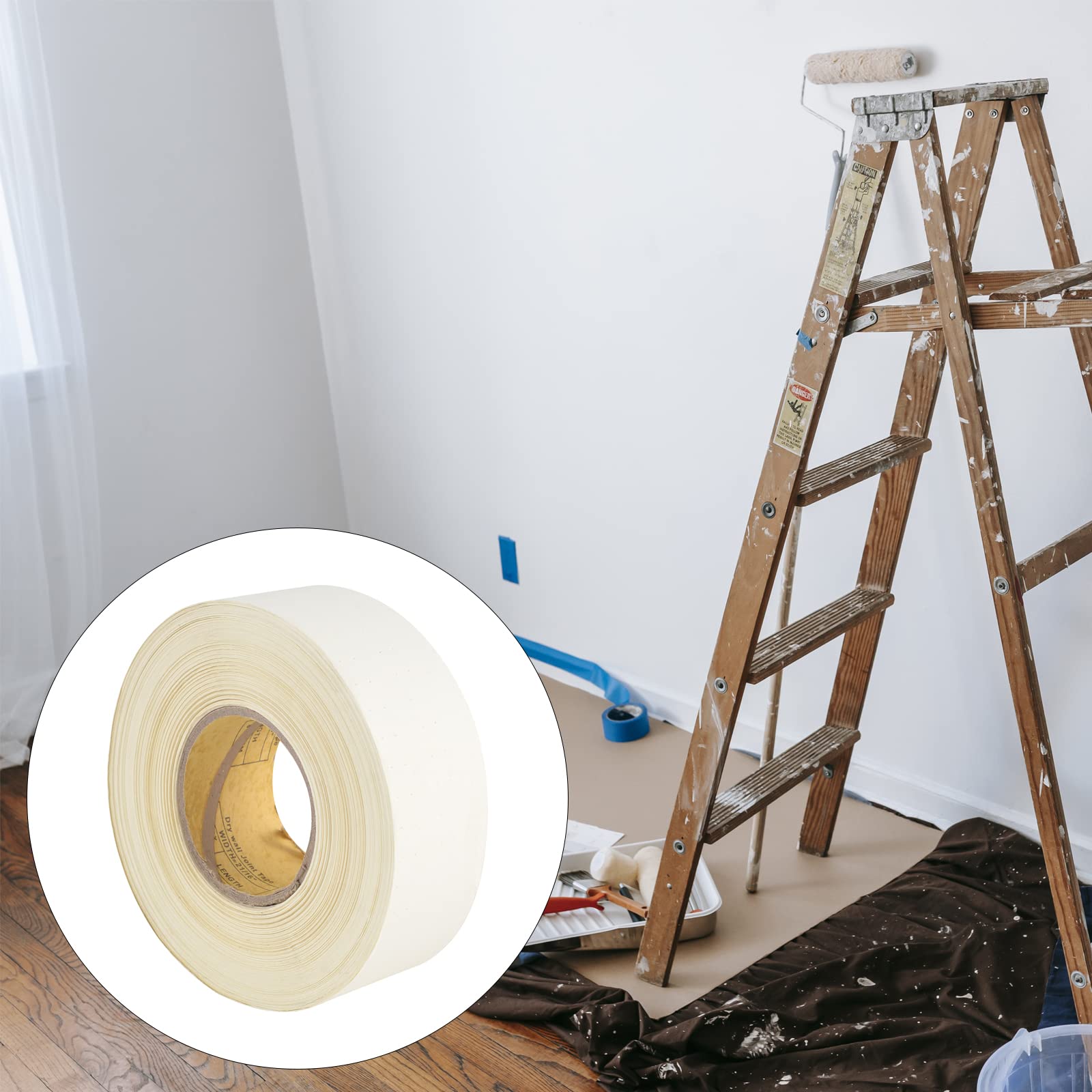 Cinta Para Juntas Rigips - Rollo 52mm X 75m - Refuerzo Papel Para Placas De Yeso