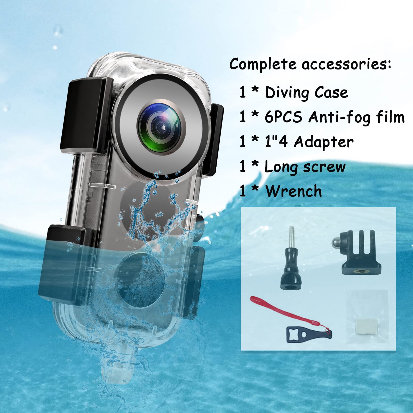 Amazon | O'woda 防水ハウジングケース Insta360 ONE X2用