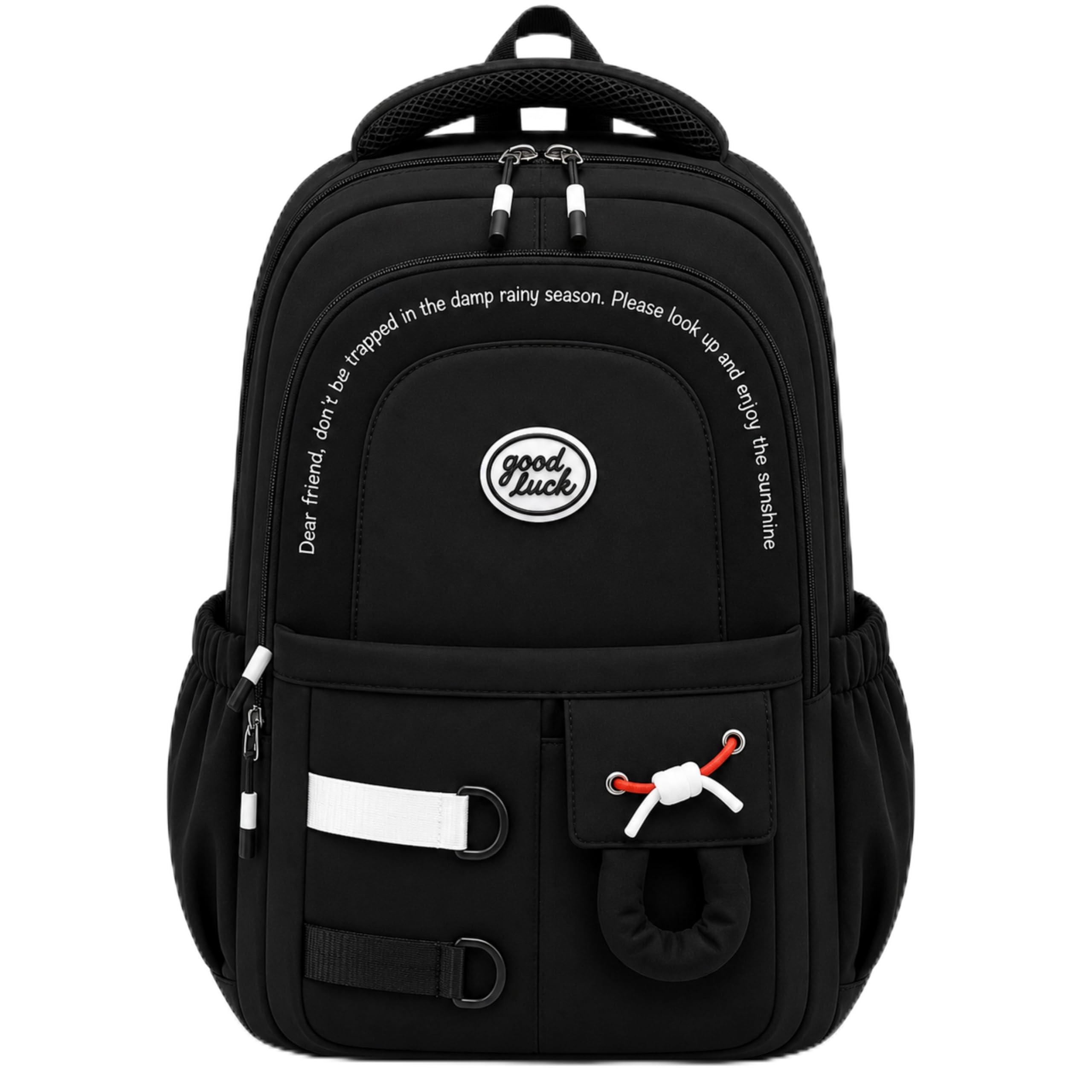 Korean Style Unisex School & College Backpack Bag | 18 Inch Large Capacity Bag For Girls & Boys Age of 12-16 Years | Best For Middle & High School, College, Tution, Travel, Camping-picture-31