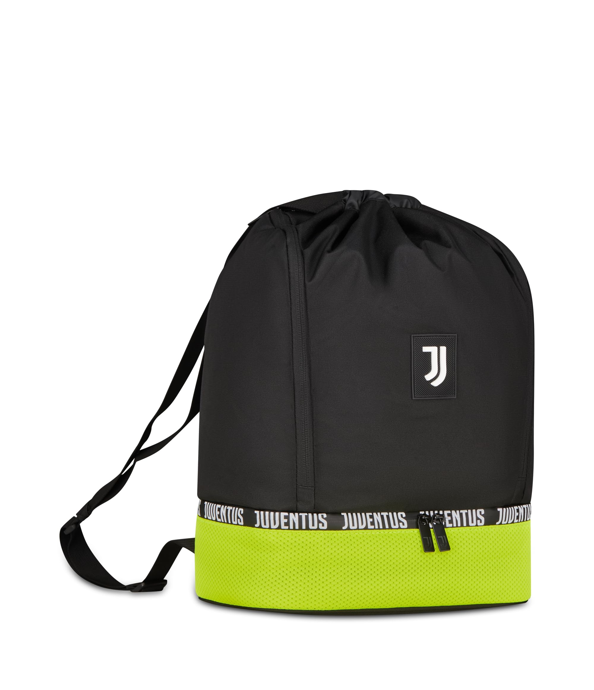 Seven Borsa da palestra JUVENTUS magic team, Fondo rigido portascarpe, Elastico portaborraccia, Bambino, Ragazzo, Calcio, Prodotto ufficiale, Idea regalo