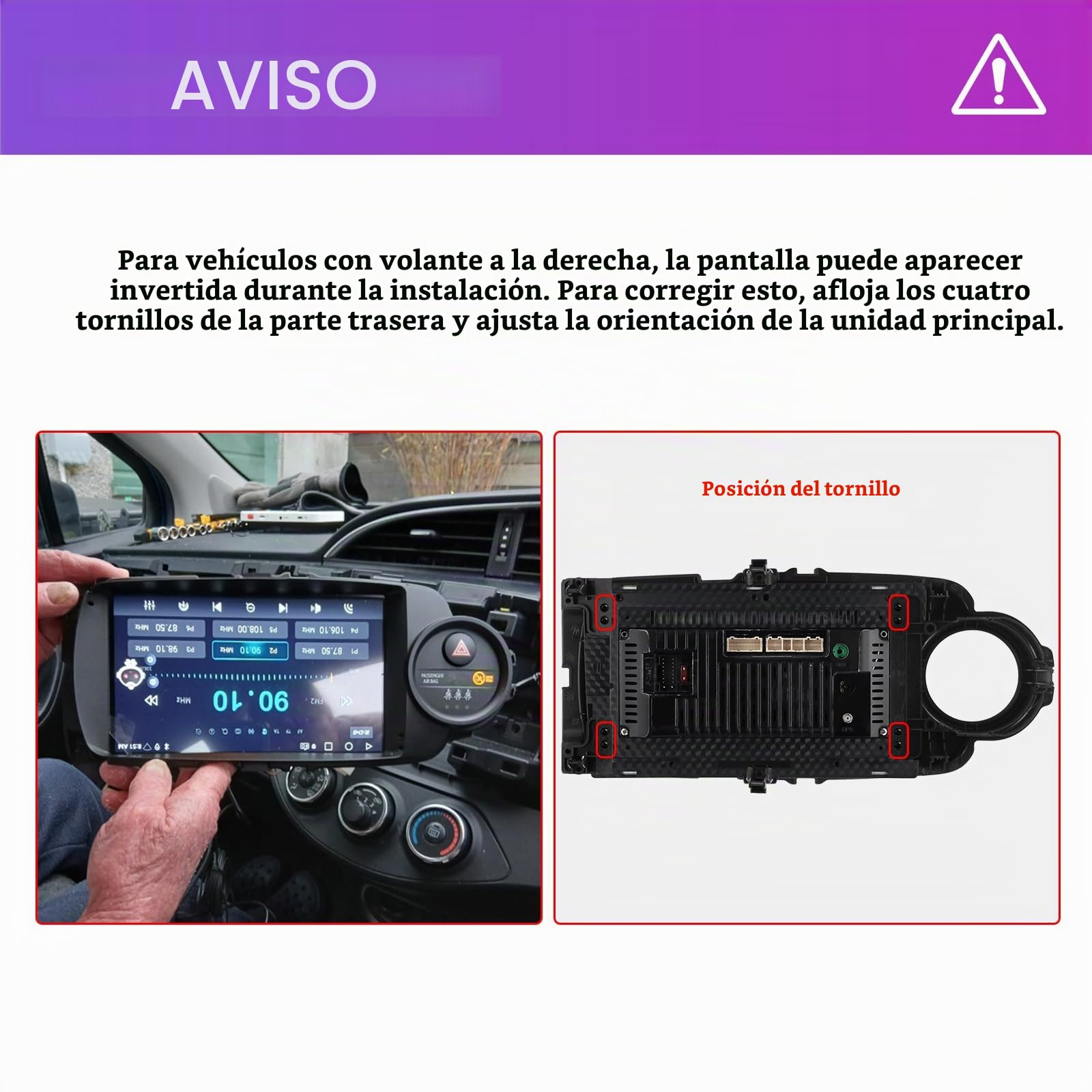 4G 64G VECHTEL 7" Radio para Coche Toyota Yaris Grmn 2012-2017 Carplay Android Auto,Android 15,DSP EQ,Bluetooth WiFi GPS,RDS/FM Radio con cámara de visión Trasera AHD
