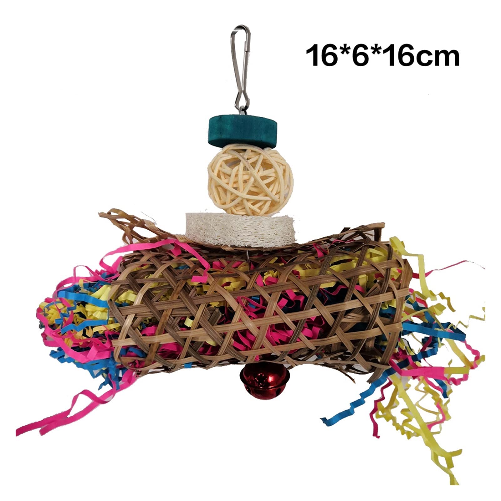 Vogelspielzeug 5 stücke Papageispielwaren Set Bunte Vogel Kauen Futtersuche Hängende Luffah Spielzeug für kleine Vogel Sittichets Cockatiel Conuale afrikanisch grau