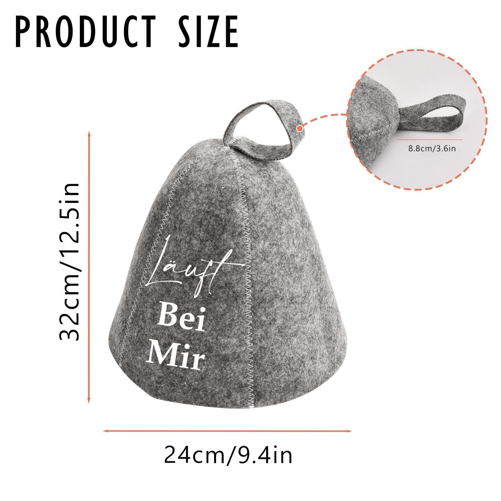 Bonnet de sauna en feutre lot de 2 pour homme et femme