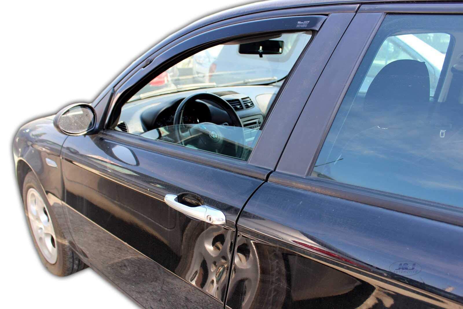 Deflettori D'Aria Per BMW X1 E84 2009-2015 - Set 2 Pezzi - Nero - Antivento E Antipioggia - Montaggio Ad Incastro - Foto 7