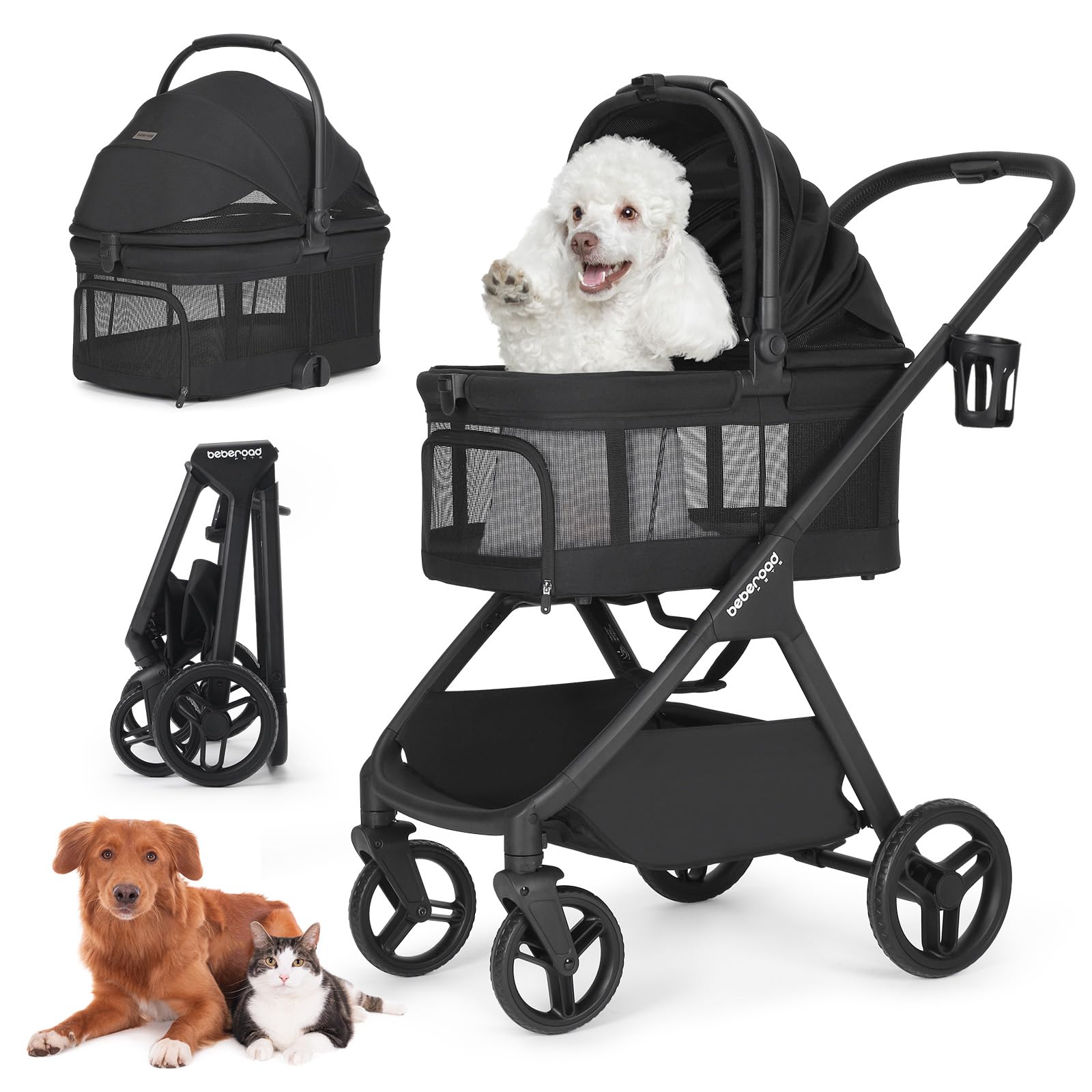 Beberoad X5 ペットカート ペットバギー 新品 Amazon.co.jp: BEBEROAD PETS X5 ペットカート 分離型 小型犬