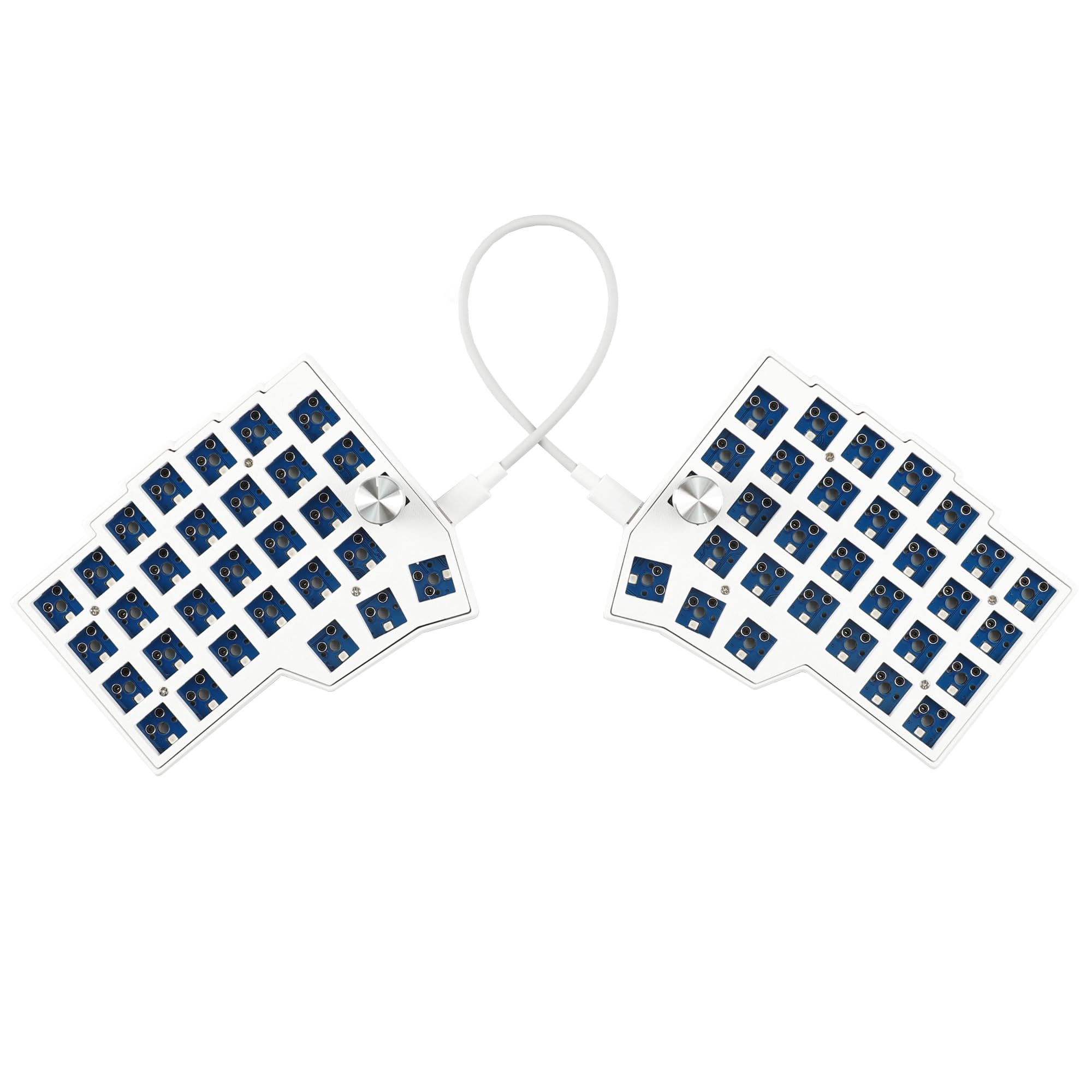 YMDK BORNE Manopola Corne4×6 Layout 58 Tasti Ergonomico Wired Hot-swap Split MX Tastiera Meccanica South RGB QMK Fiala Programmabile