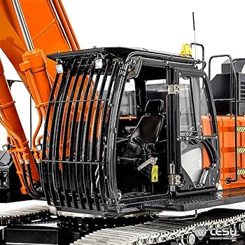 Amazon.com: wheelfun LESU Aoue Zx490 1/14 Remote Control Hydraulic