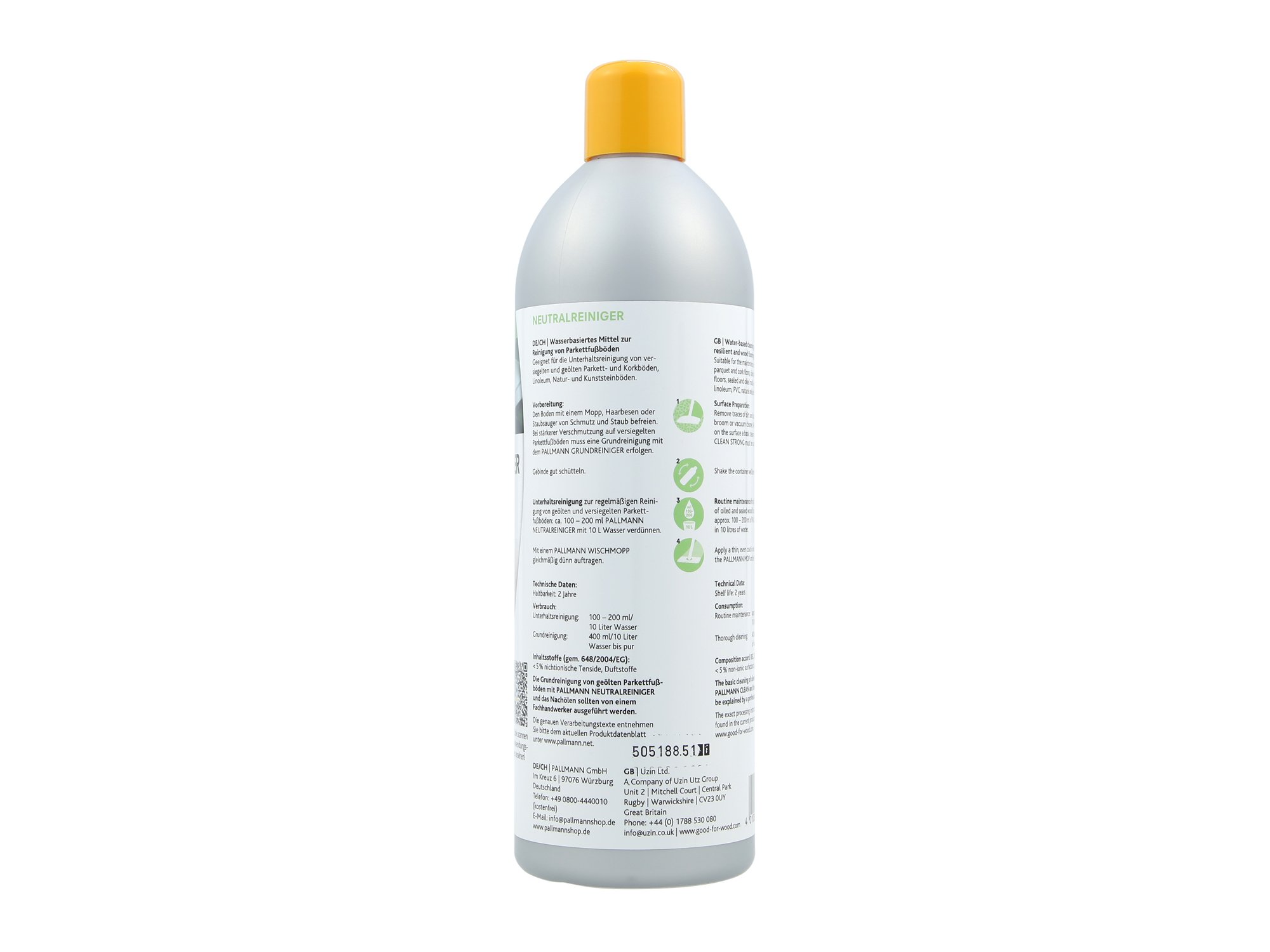 HEVO® Pallmann Vollpflege Set für geölte Parkett- und Holzfußböden - 1x Magic Oil + 1x Neutralreiniger je 750ml