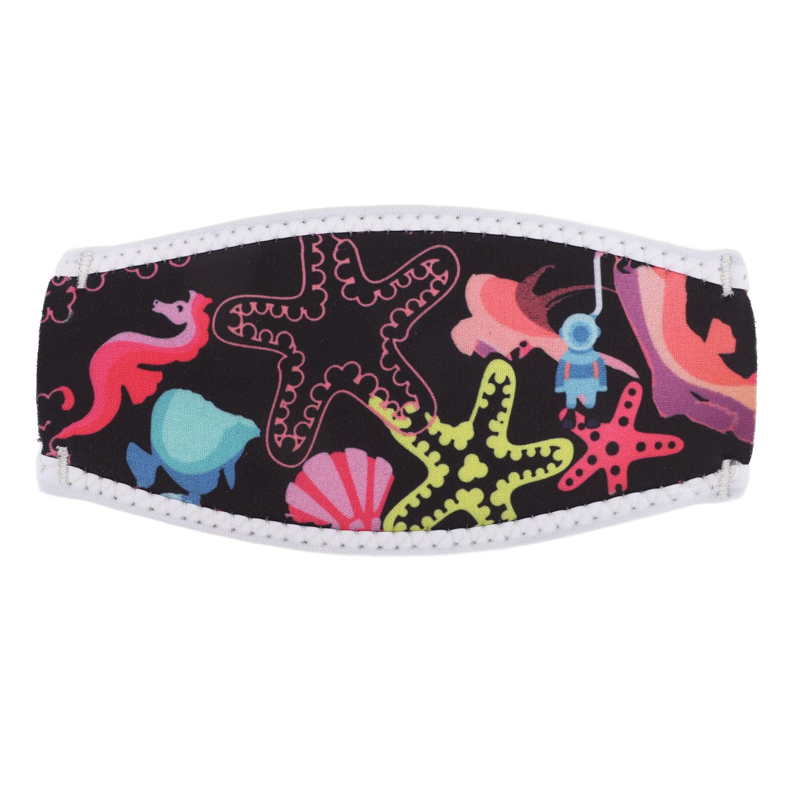 Diving Goggles Strap Cover, Diving Mask Slap Straps Double Layer Neoprene Swim Goggle Strap Cover Comfortable Adjustable Goggle Hair Protector Wrap for Diving Swimming