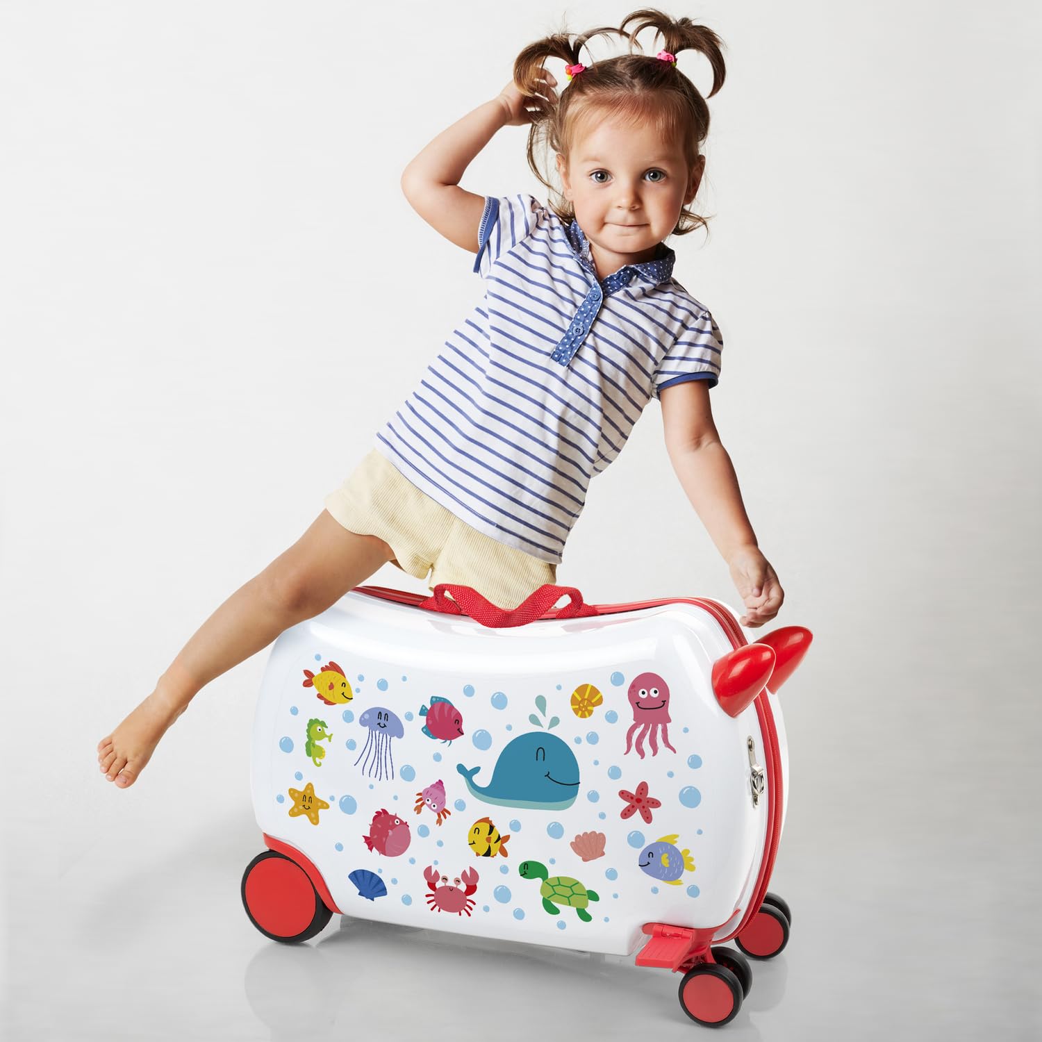 Kinderkoffer Mädchen & Jungen: Zum Draufsitzen, Kindergepäck, Kindertrolley