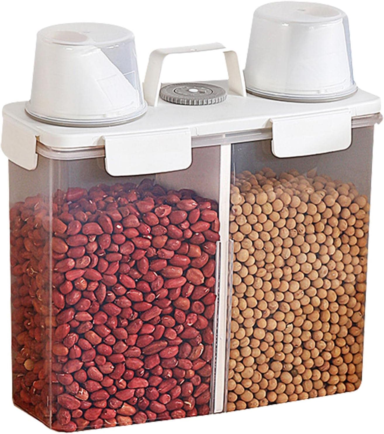 Rice Container,Transparent Rice Barrel Rice Storage Bin