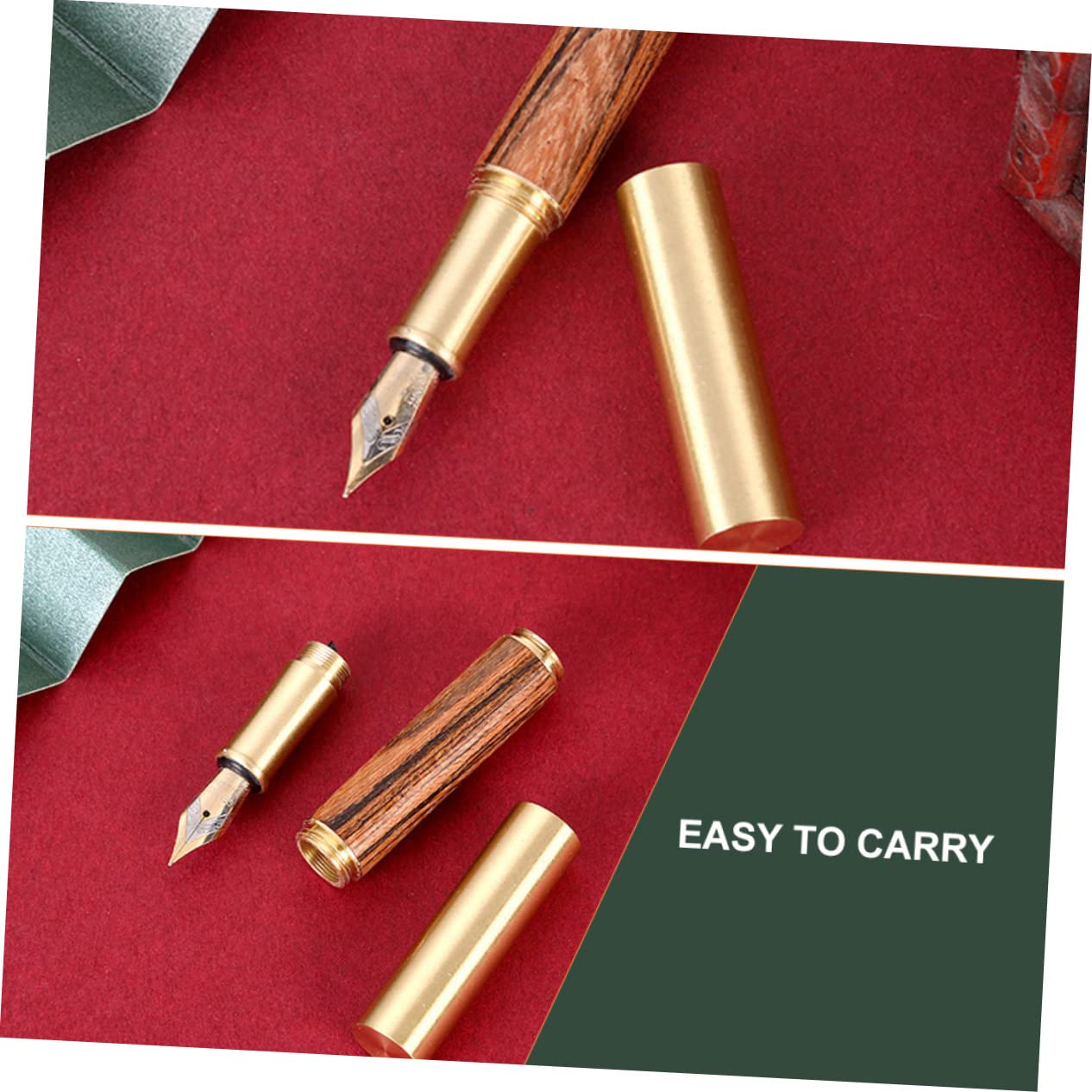 VILLCASE 4stücke Retro Füllfederhalter Aus Messing Für Studenten Elegante Schreibfeder Für Schule Und Büro Geschenkidee Für Junge Mädchen Und Kreative Schreibliebhaber