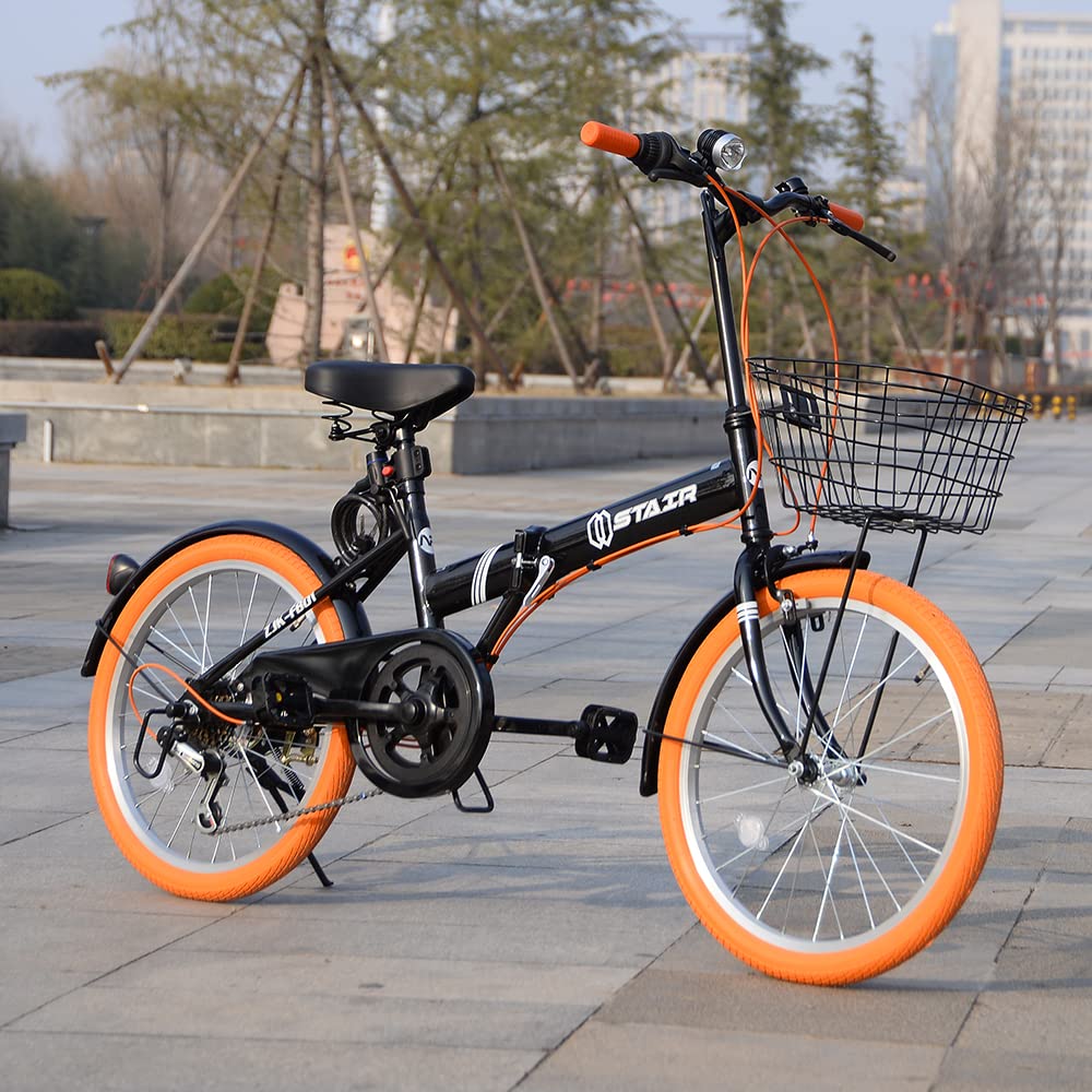 北見市発】ZERO-ONE 折りたたみ自転車 CW61105548 6段ギア 20インチ