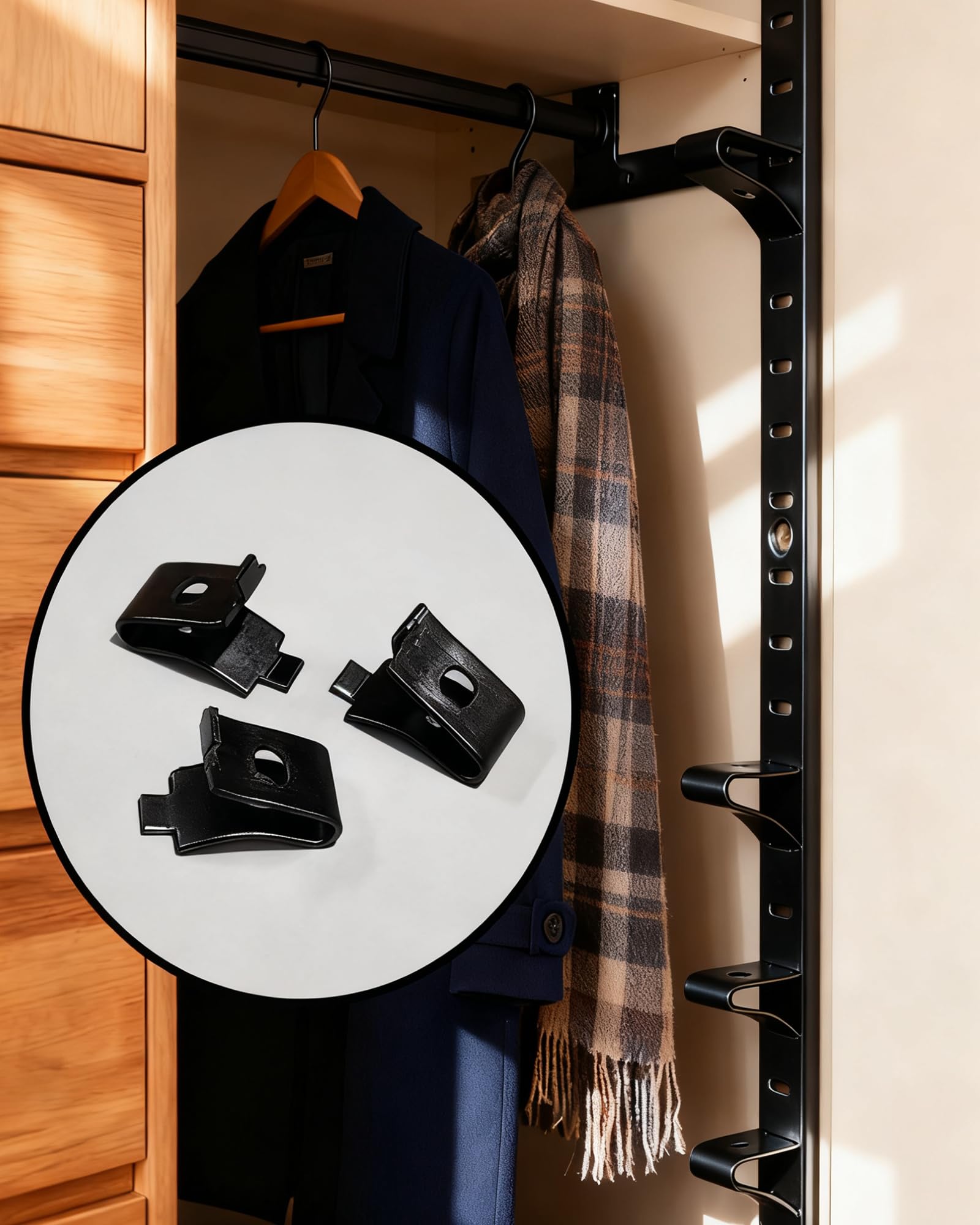 Adjustable Shelf Clips - Keep Shelves Stable -7