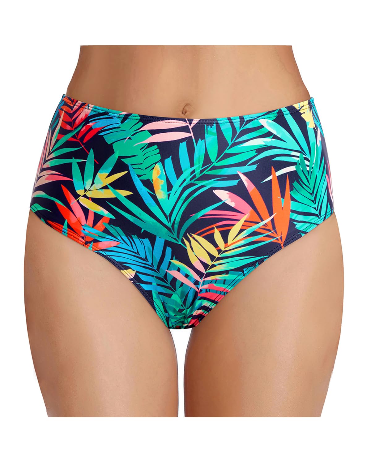 Tempt Me Women's High Waist Bikini Bottom - Full Coverage Bathing Suit Swim Bottom 2025 Swimsuit Swimwear
