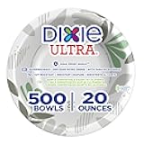 Dixie Ultra 20 oz Heavy-Weight Paper Bowls, Pathways, 500 Count, Bulk Case, 4 Packs/125 Count Per Pack, (Georgia-Pacific #SX20PATH)