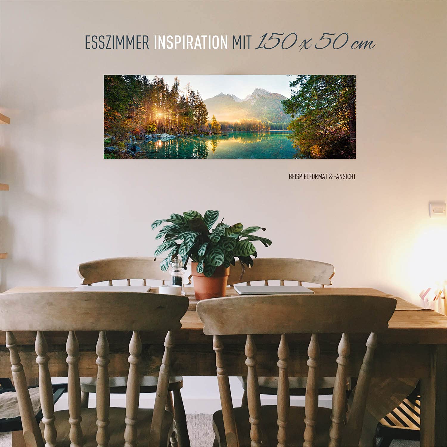 BilderKing Wandbild Wasserfall Hintersee Bayern - 200cm x 150cm Poster matt