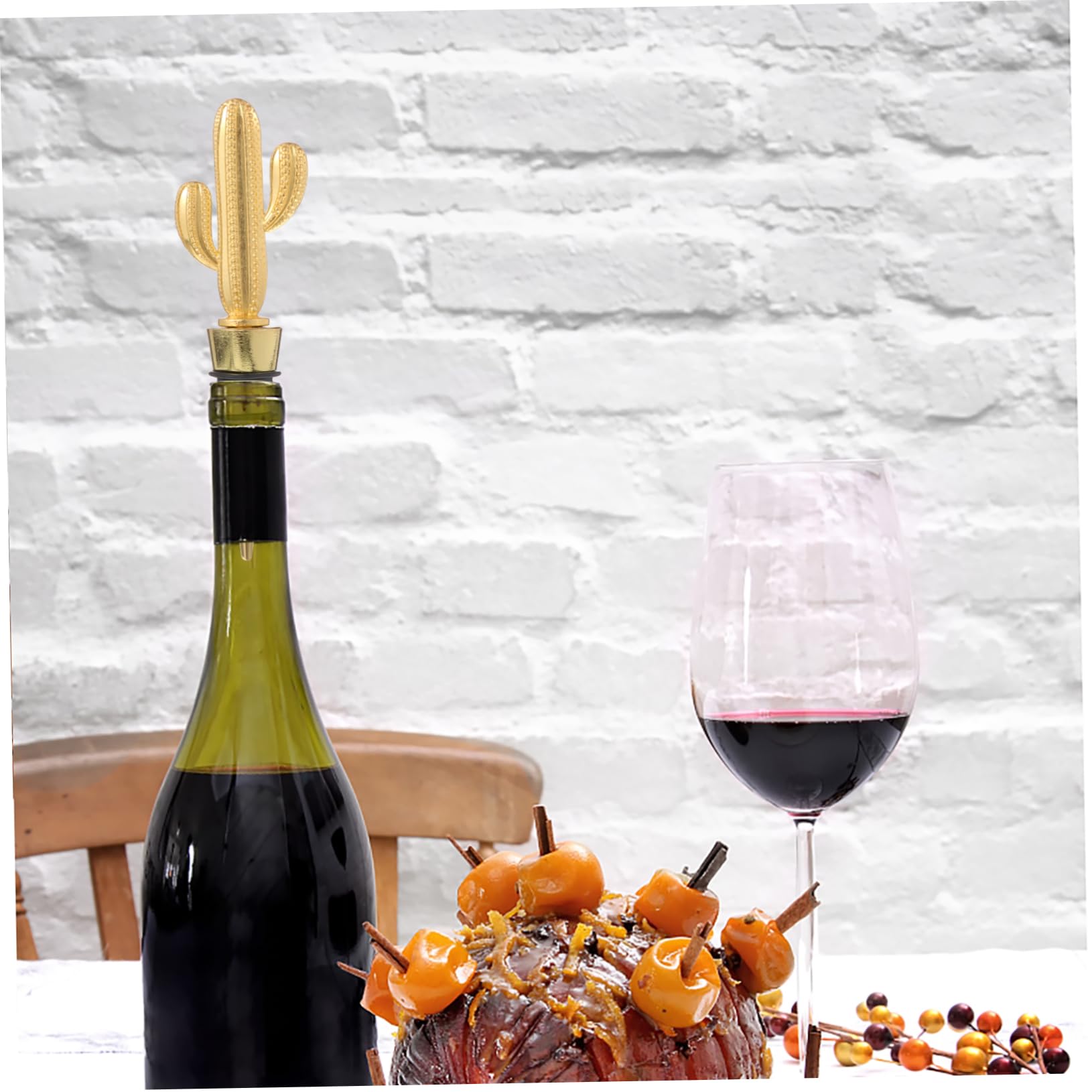 TOPBATHY 6 Pz tappo del vino di cactus tappo per vino riutilizzabile nuovi tappi per vino kit vino decorazioni festa decorazioni feste scatola del kit tappo vino tappi per vino cactus lega