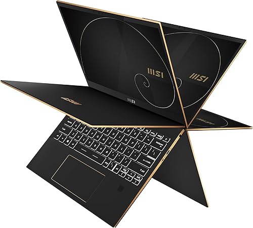 MSI Summit E13 Flip Evo 13.4 pulgadas FHD+ 120hz Touch 2 en 1 Laptop empresarial Intel Core i7-1260P Iris Xe 32GB LPDDR5 1TB NVMe SSD, giro de 360