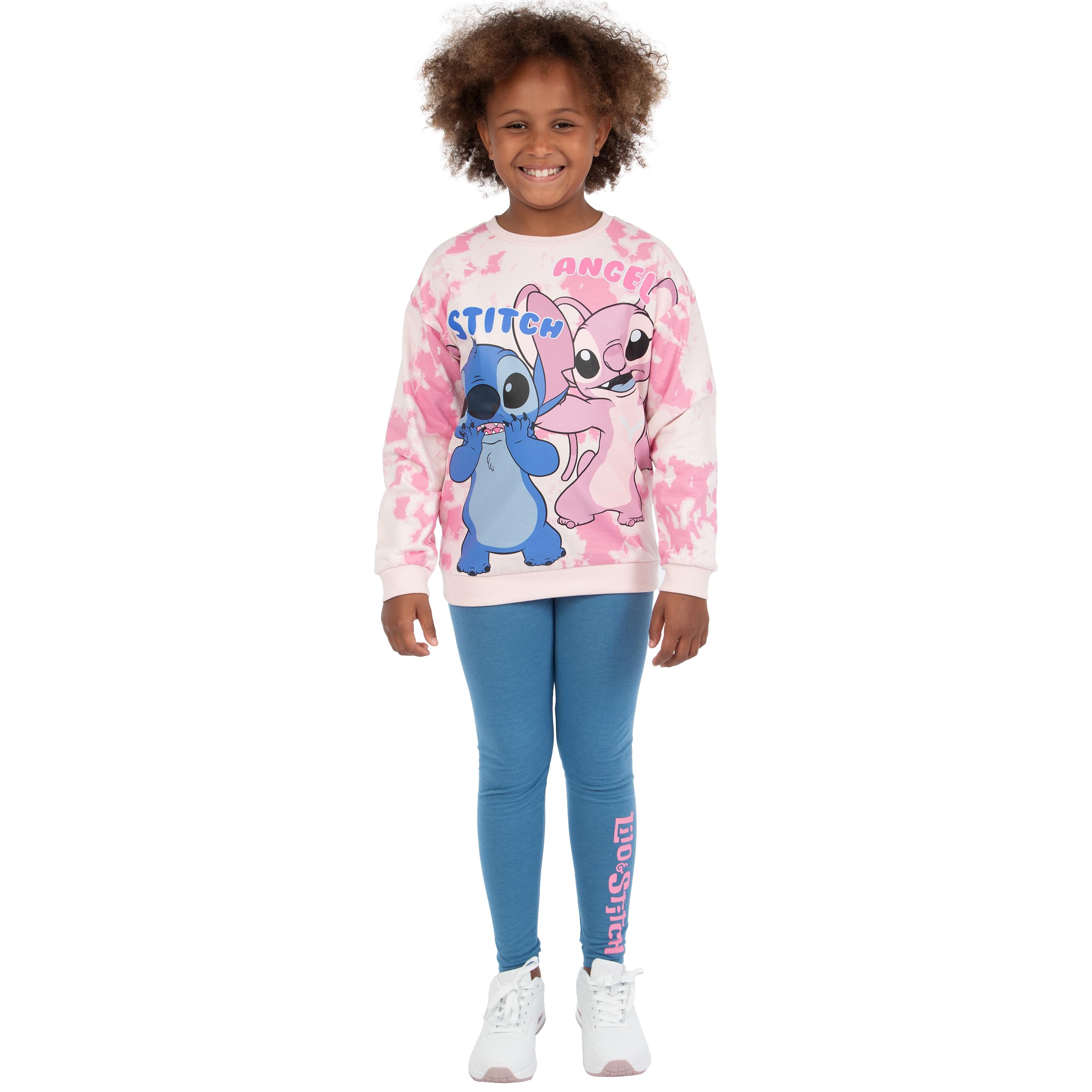 Legginsy I Bluza Disney Stitch 2 Częściowy | Stroje Stitch Dla Dziewczynek | Ubrania Stitch Dla Dziewczynek