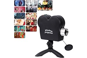 6 Movies Window Holographic Projector for Halloween & Christmas Holiday Decoration