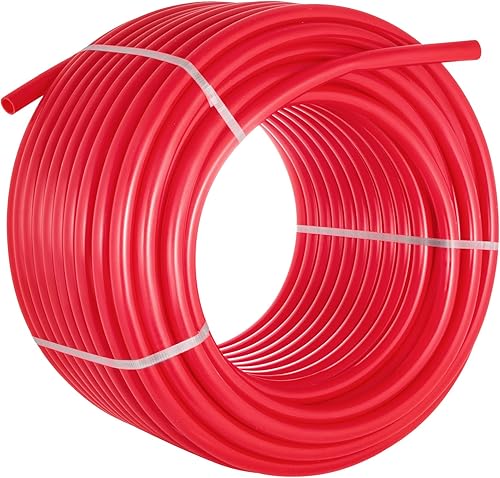 Miniatura 10 de Happybuy Tubo PEX de barrera de oxígeno, bobina de tubo de 12 pulgada x 500 pies, tubo EVOH PEX-B para calefacción radiante residencial comercial