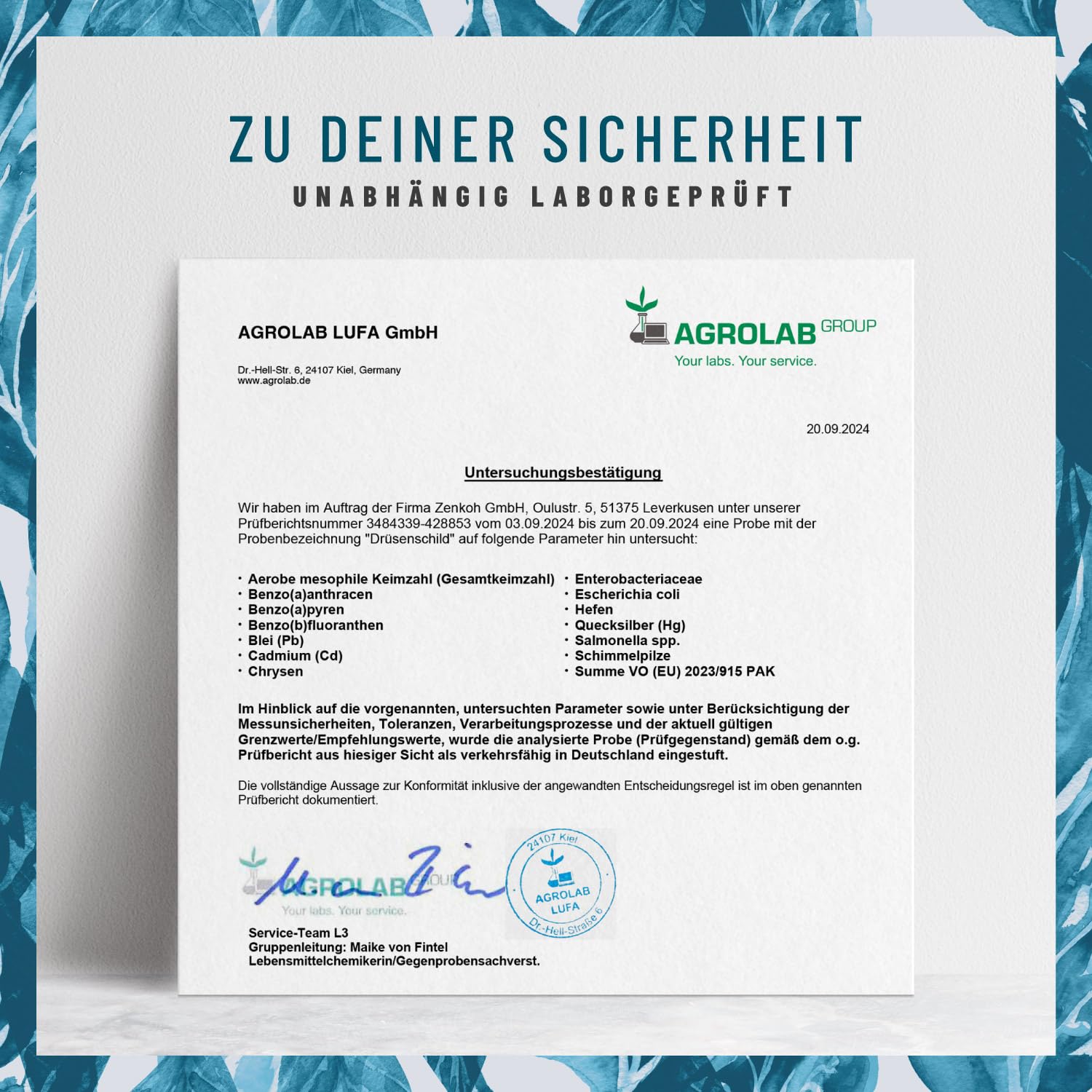 NATURTREU® Jod Selen Komplex Kapseln - 150µg Jod aus Braunalgen (Kelp Extrakt) mit Selen und Thymian - Hochdosiert, natürlich und vegan - 360 Kapseln - Vorteilsbundle 2er Paket