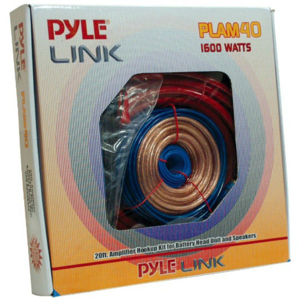 Pyle PLAM40 Caja Huecos 4 awg Marinos Impermeables 800 Watt rms 1600 Watt MAX amplificadores autorradio Altavoces Barco balsa Piscina Hotel cervecería