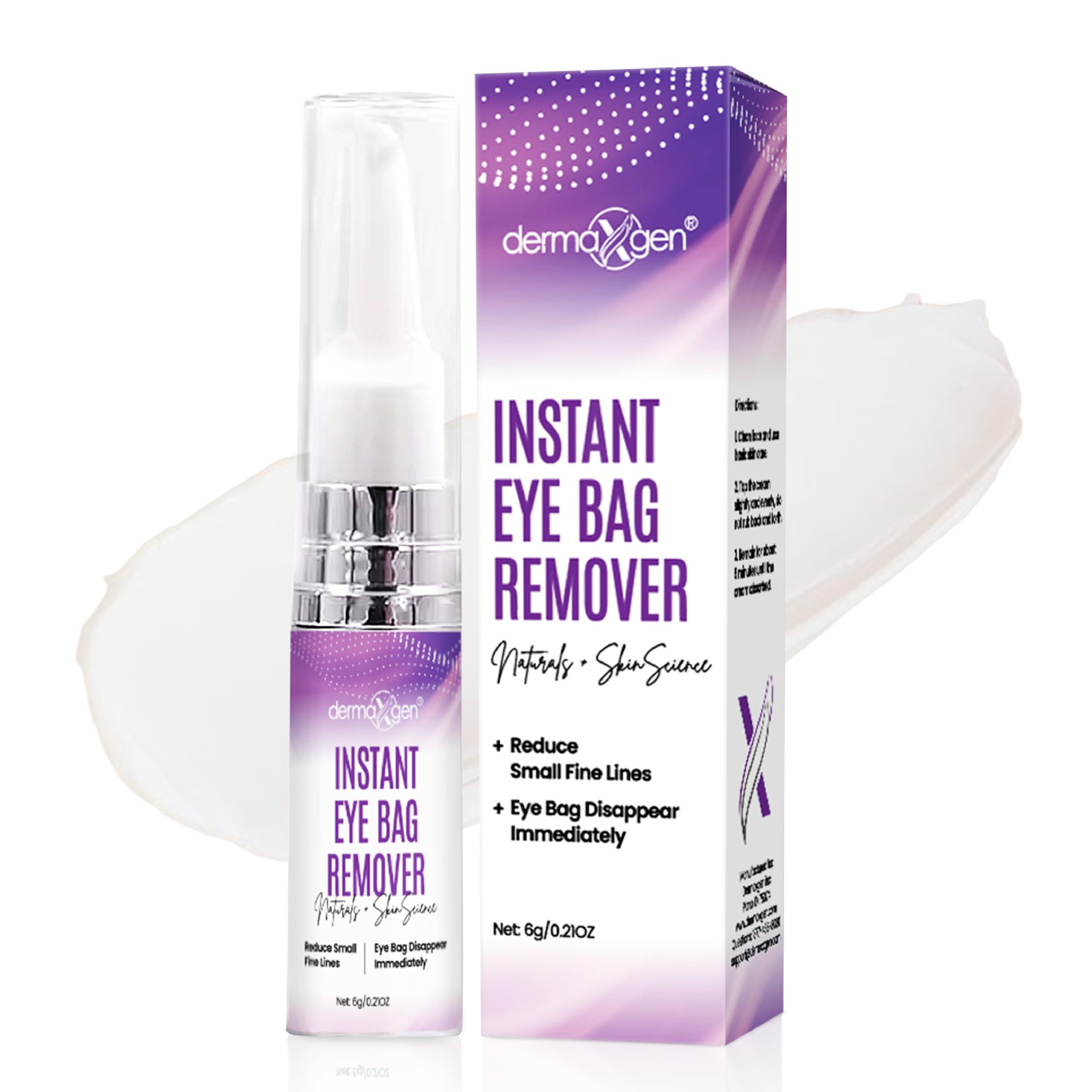 - Instant Under Eye Bag Remover Cream - Dark Circles Under Eye Treatment Cream for Wrinkles & Puffiness - Advanced Anti-Aging Formula for Women - Quick Solution for Tired & Dull Skin - 0.21 OZ
