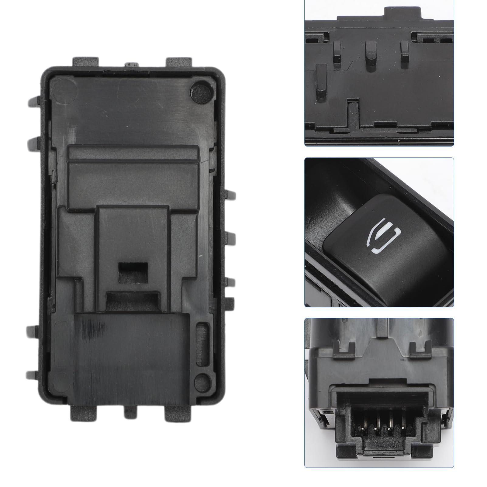 Bouton de lève-vitre A90790505049051, A9079050504 pour Sprinter W907 W910, Noir, Bouton Poussoir (SPST), Manuel, Montage en Surface