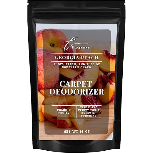 Luxury Carpet Deodorizer | Pet & Kid Safe Odor Neutralizer | Natural Carpet & Upholstery Freshener | 16 oz | Georgia Peach