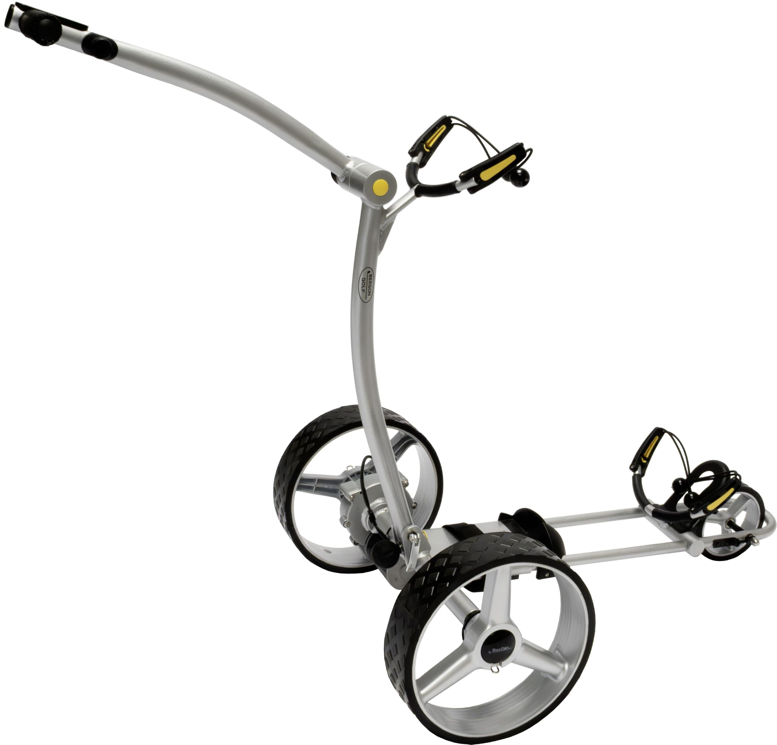 BeeGon Golf Elektro-Golftrolley GT-X400 Pro Silber mit 33Ah Blei-Akku