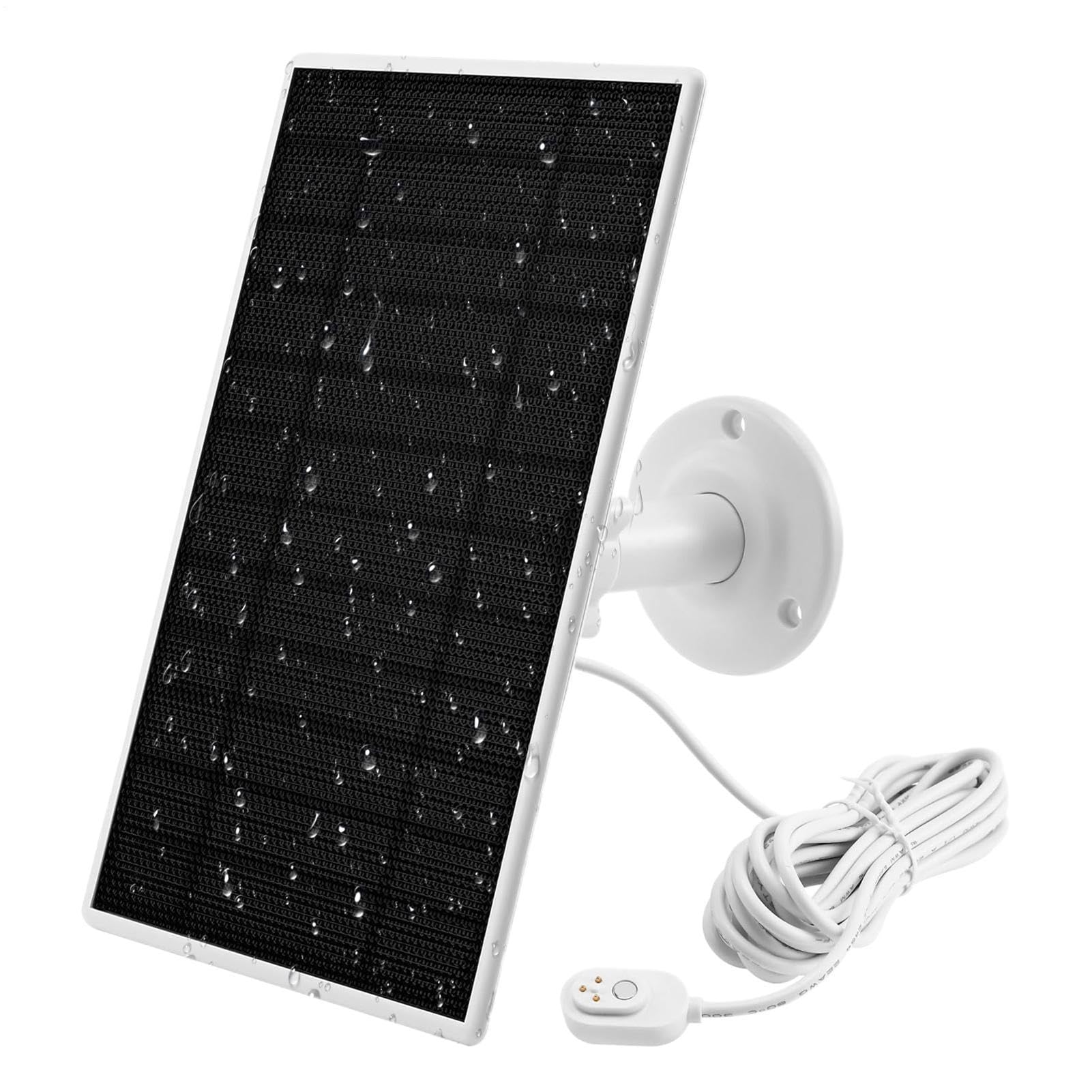 Pannello Solare per Telecamera Caricatore Portatile a Ricarica Rapida | Pannello di Ricarica per Telecamera da Esterno 10W per Elettronica Motore Batteria Camper Esterno Picnic Viaggio Patio Giard