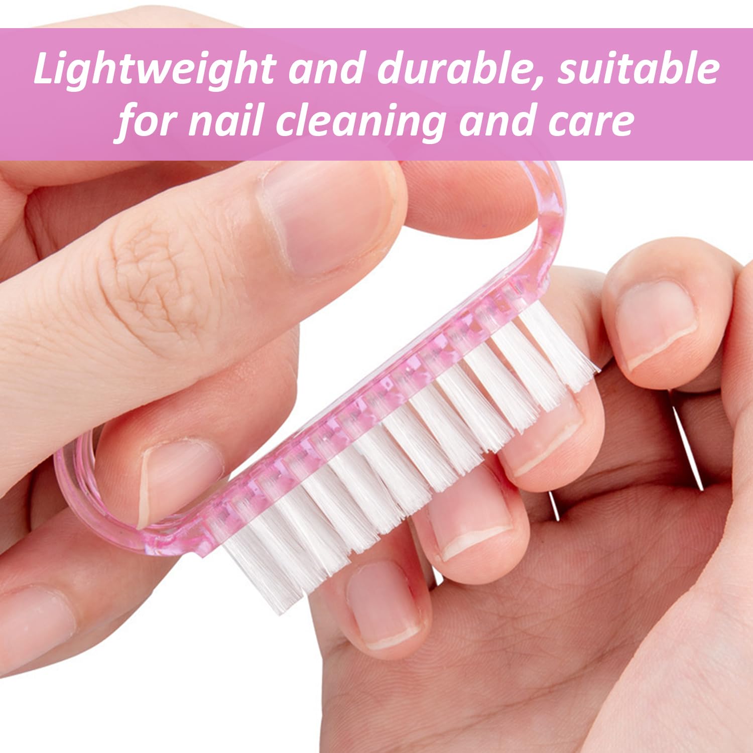 25 Pieces Small Horn Brush, Nail Brush, Mini Nail Brush, Color Nail Brush, Portable Nail Brush, Nail Brush With Handle - Image 4