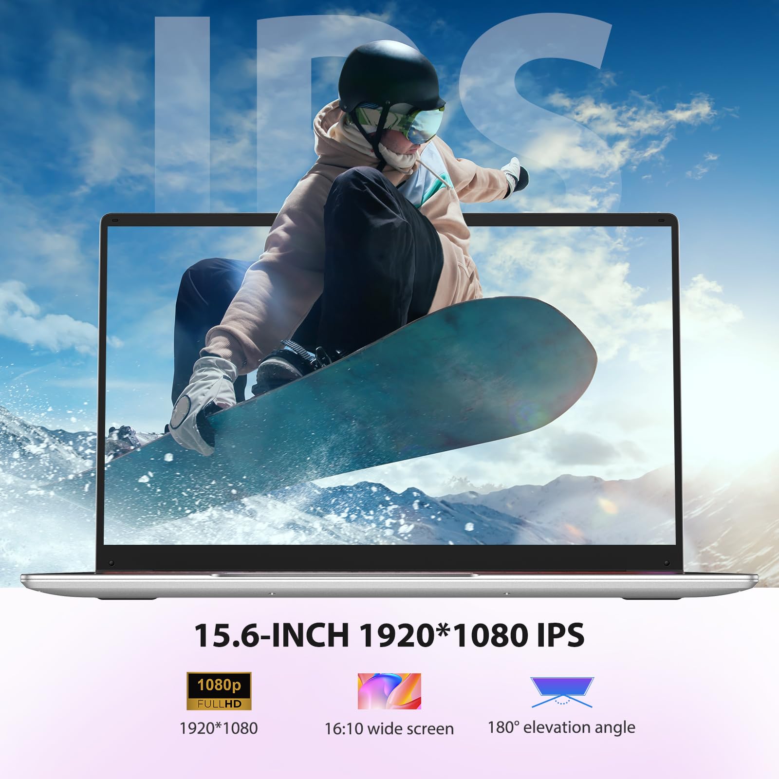PC Portatile 15.6 Pollici, N95(Fino a 3,4 GHz) Win11 Notebook, 16GB DDR4 512GB SSD TF 1TB, 1920*1080 FHD, Tastiera retroilluminata/Numerico con Pellicola Italiana, 5G WiFi/USB-C/BT5.0/USB 3.0/HDMI