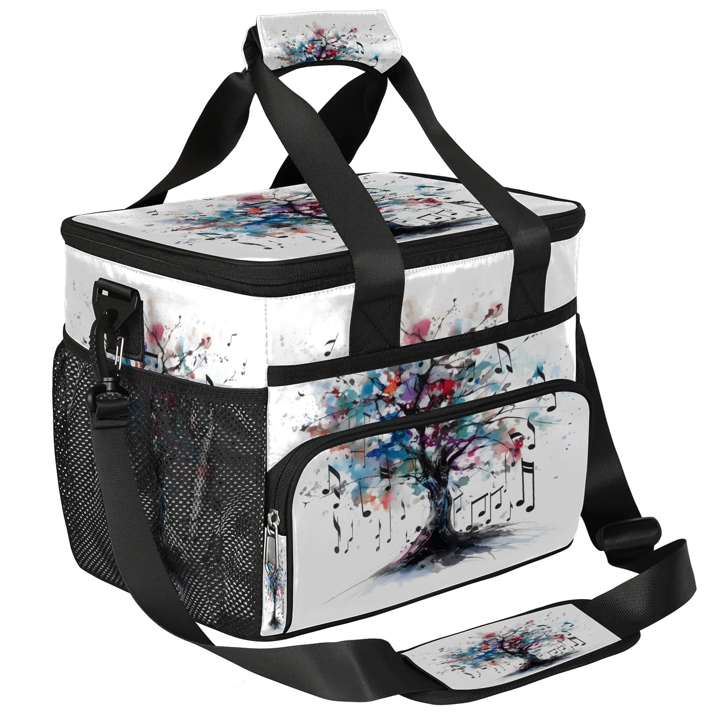 Lunch Box for Men Heavy Duty Insulated Lunch Bag for Women Colorful Music Tree Lunchbox for Adults Lunch