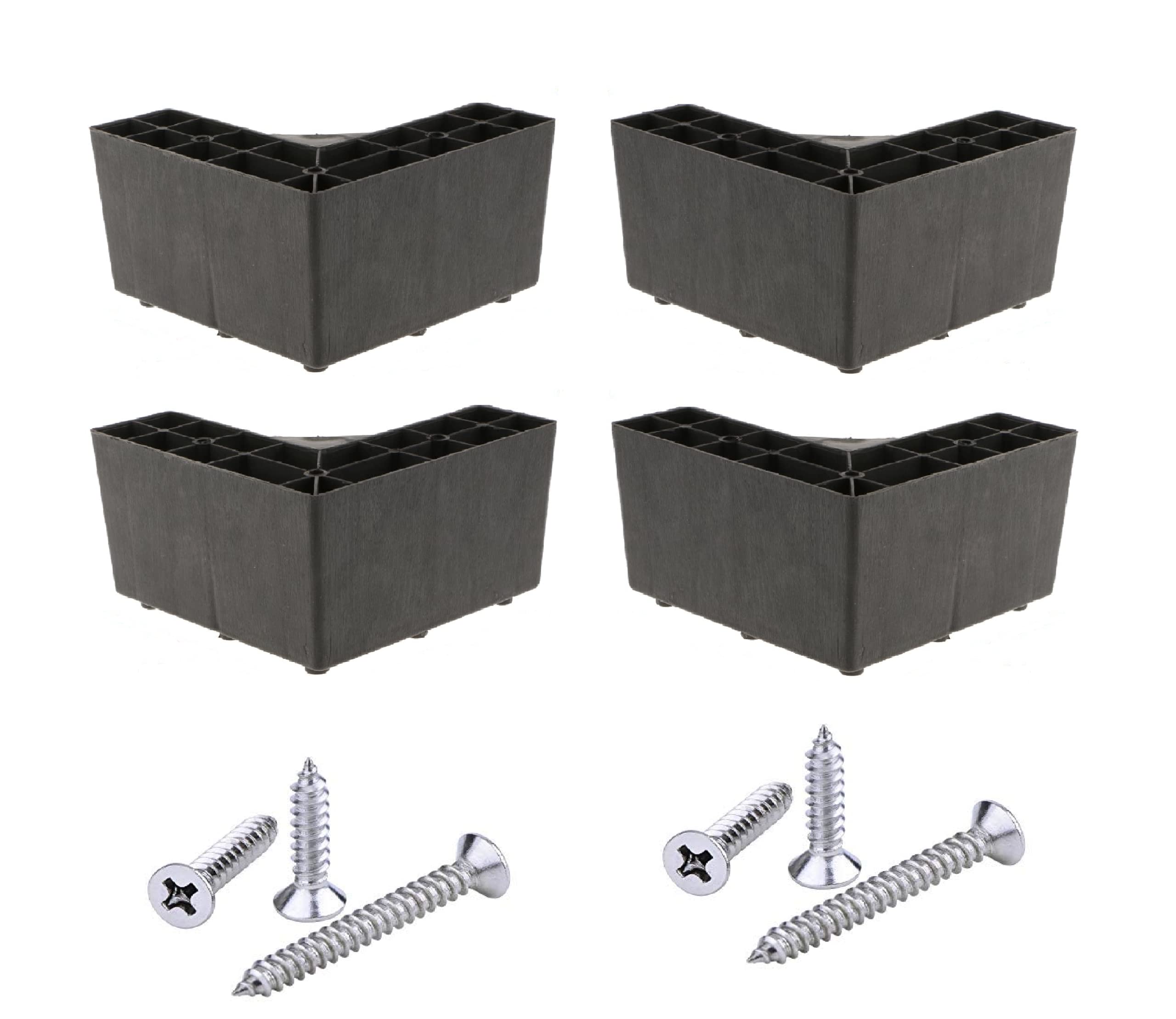UNIQUELLA Pack of 4 L Shape Strong Design Unbreakable Plastic Corner Sofa Leg Height Increase Sofa & Furnitures Leg (2 inch Height) Screw Include.Item Code#01UQ7 (B09XVM93G8) Amazon Price History, Amazon Price Tracker