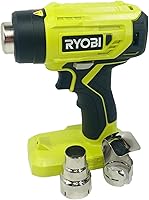 RYOBI P3150 18V Cordless Heat Gun - 875°F Quick Heat, Deflector & Concentrator Nozzles, LED Light - Tool Only Bulk Pack
