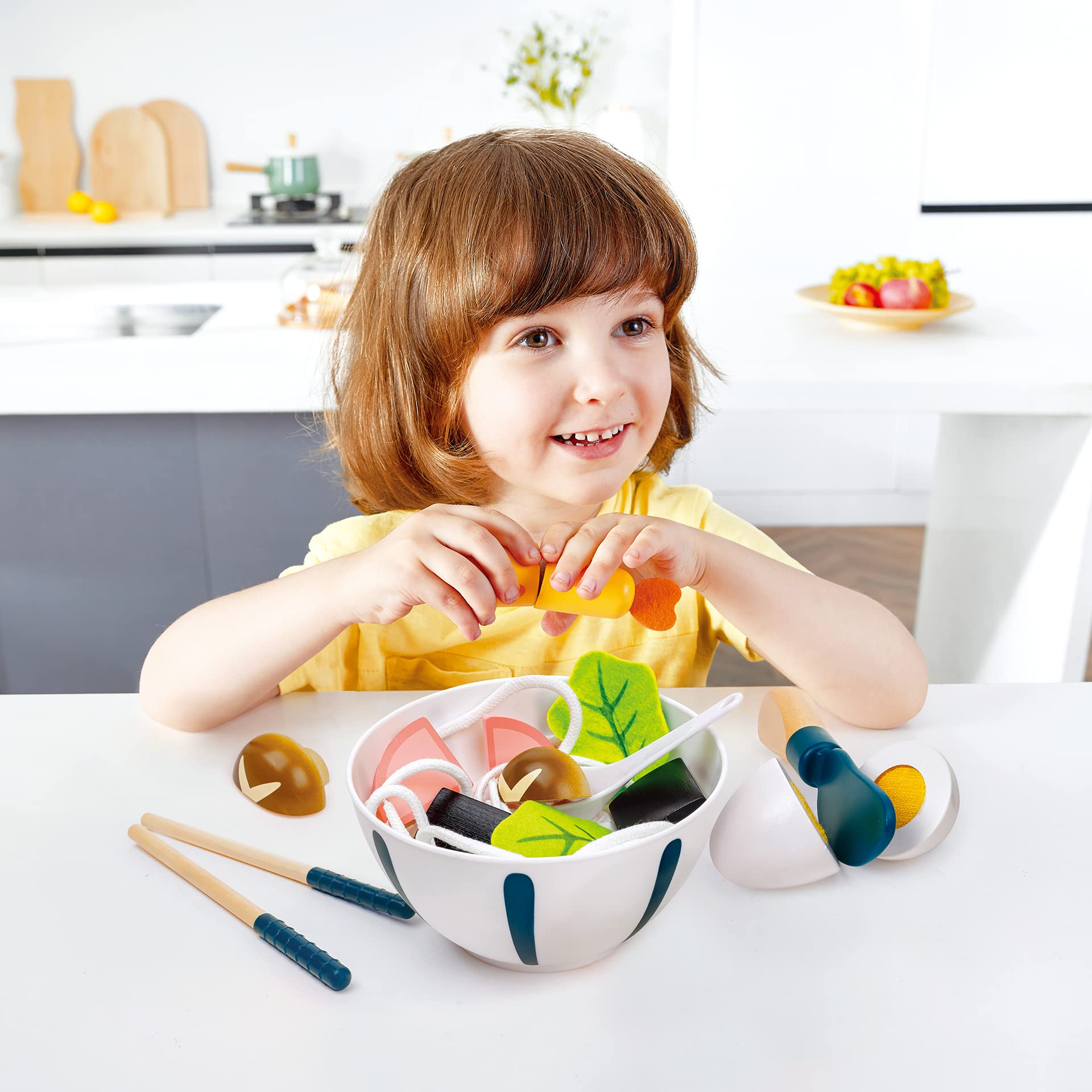 Set da cucina zuppa di noodle giapponese