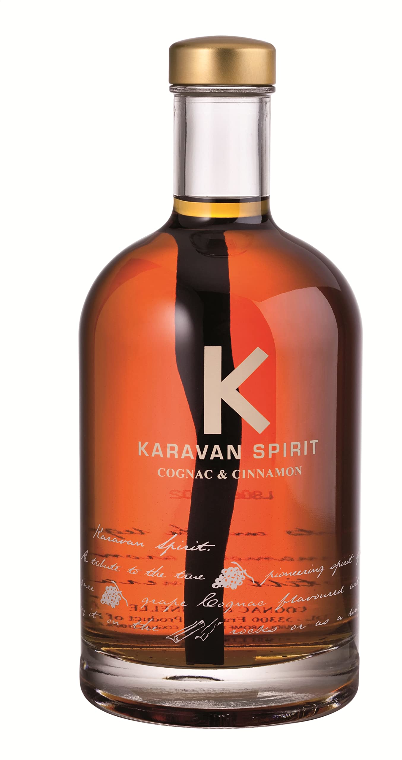 Karavan - Cognac mit Zimtstange verfeinert, feine Spirituosen, 40% Vol. (1 x 0.7 l) (Packung mit 6)