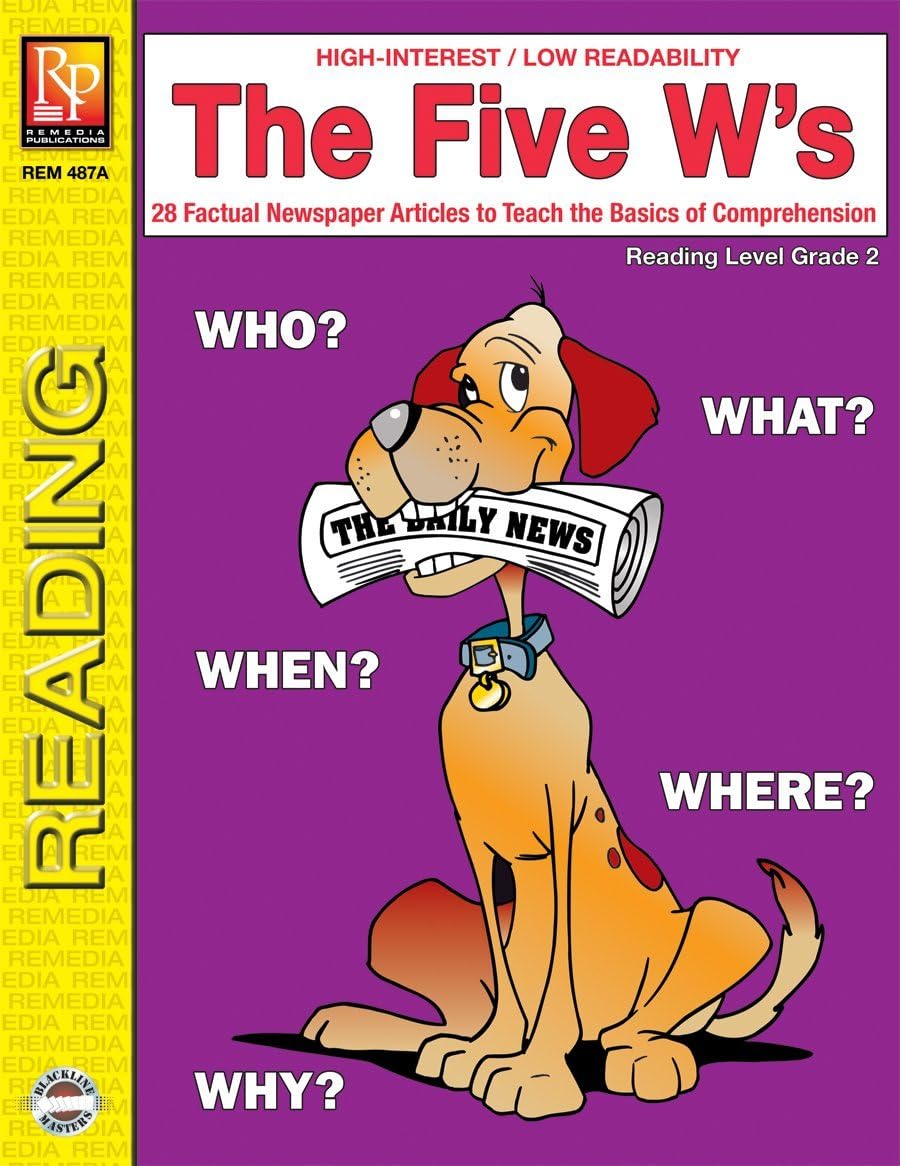 Remedia Publications The 5 Ws 2Nd GR Reading Level