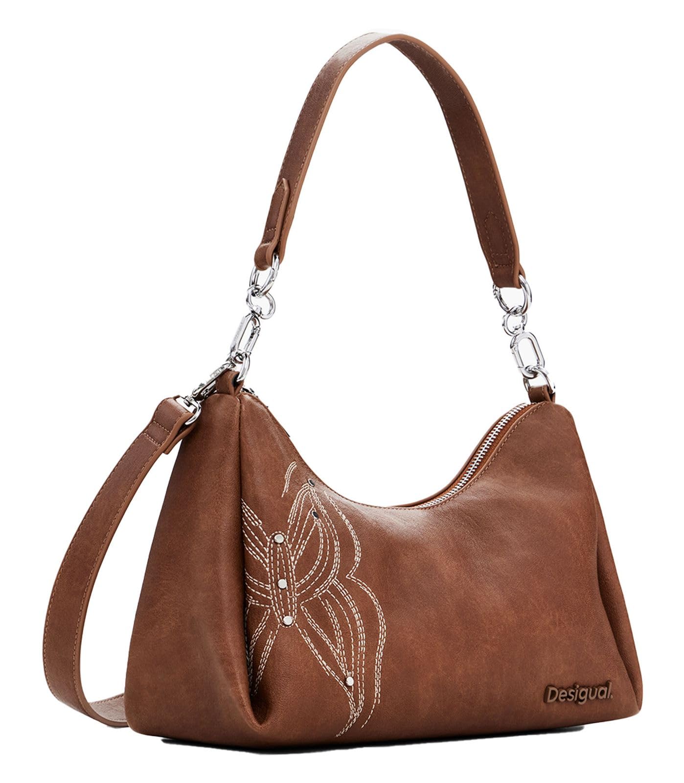 Desigual, ACCESSORIES PU HAND BAG Mujeres, marrón