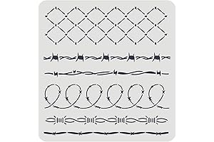 Barbed Wire Stencil Set: Unleash Your Western Charm