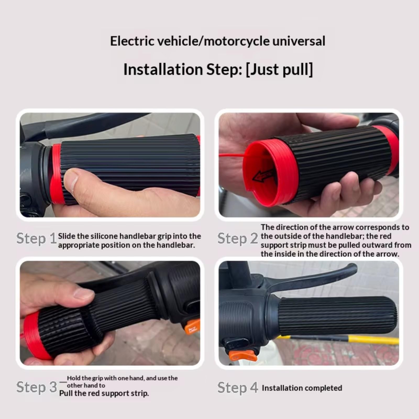 Protezione Universale Manica Manubrio Antiscivolo Moto