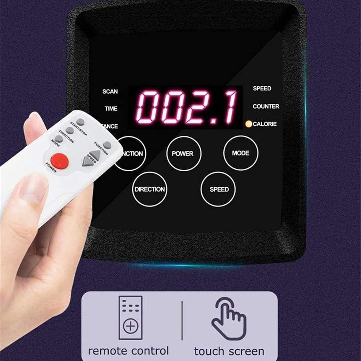 Elektrischer Pedaltrainer für Arme und Beine, Mini-Heimtrainer mit LCD-Display und 5-Gang-Steuerung, ideal für Zuhause und Büro