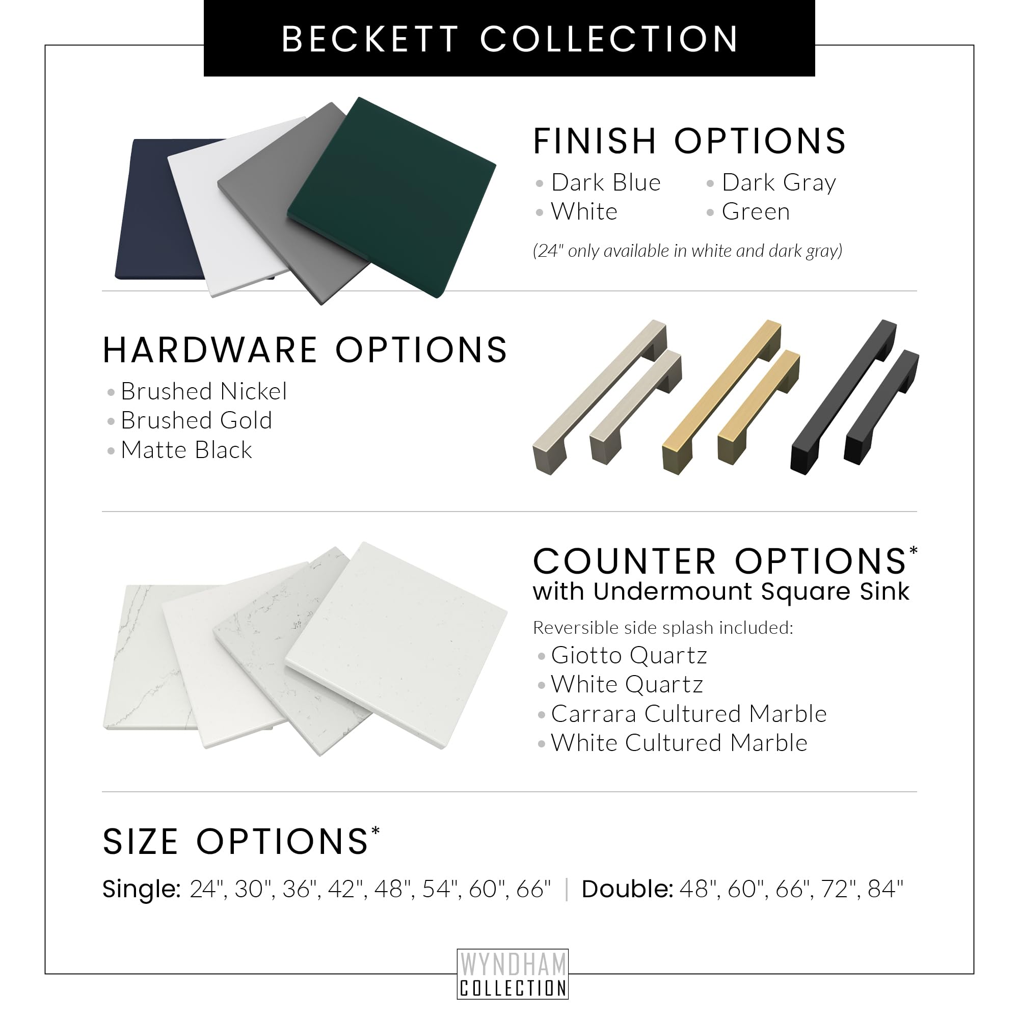 Amazon.com: Beckett 84 Inch Double Bathroom Vanity in Dark Blue