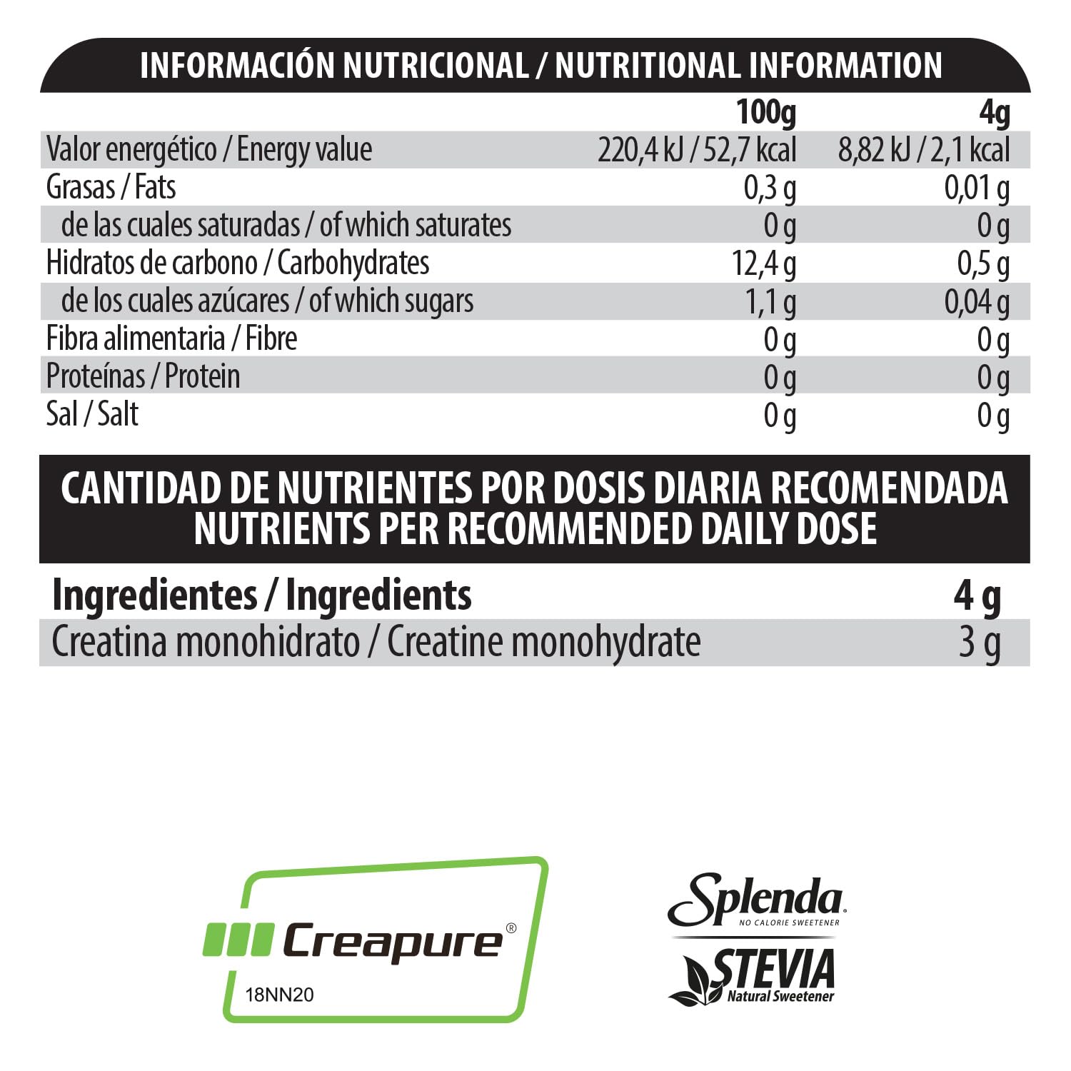 BIG - Creatina Creapure ® - Creatina Monohidratada Creapure en Polvo, Rendimiento Físico y Recuperación - Materia Prima Premium - Monohidrato de Creatina de Rápida Absorción, Vegana (250g, Cola) - 5