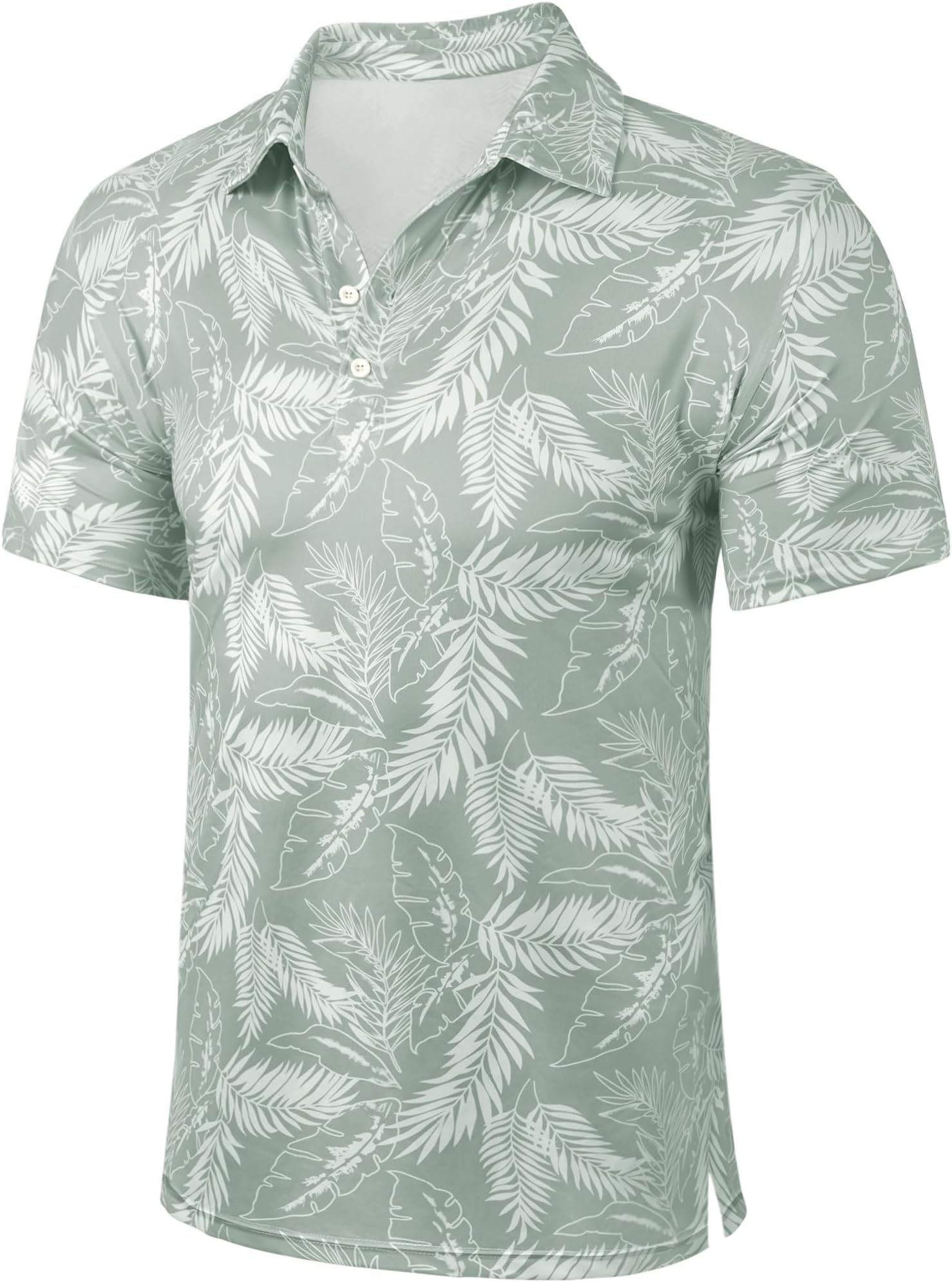 Sterope Golf Shirts for Men Quick Dry Short Sleeve Print Performance Moisture Wicking Shirts