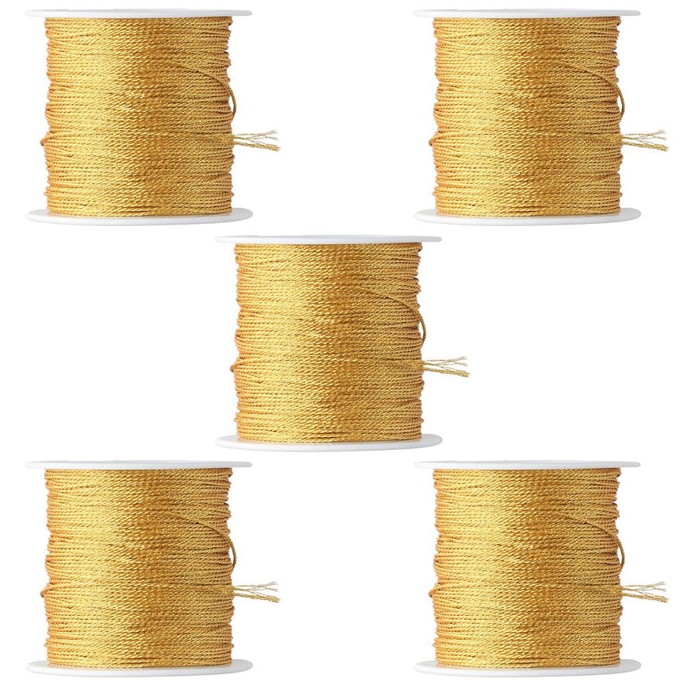 Amazon.co.jp: 5ロール/110ヤード メタリックエラスティックコード 1MM